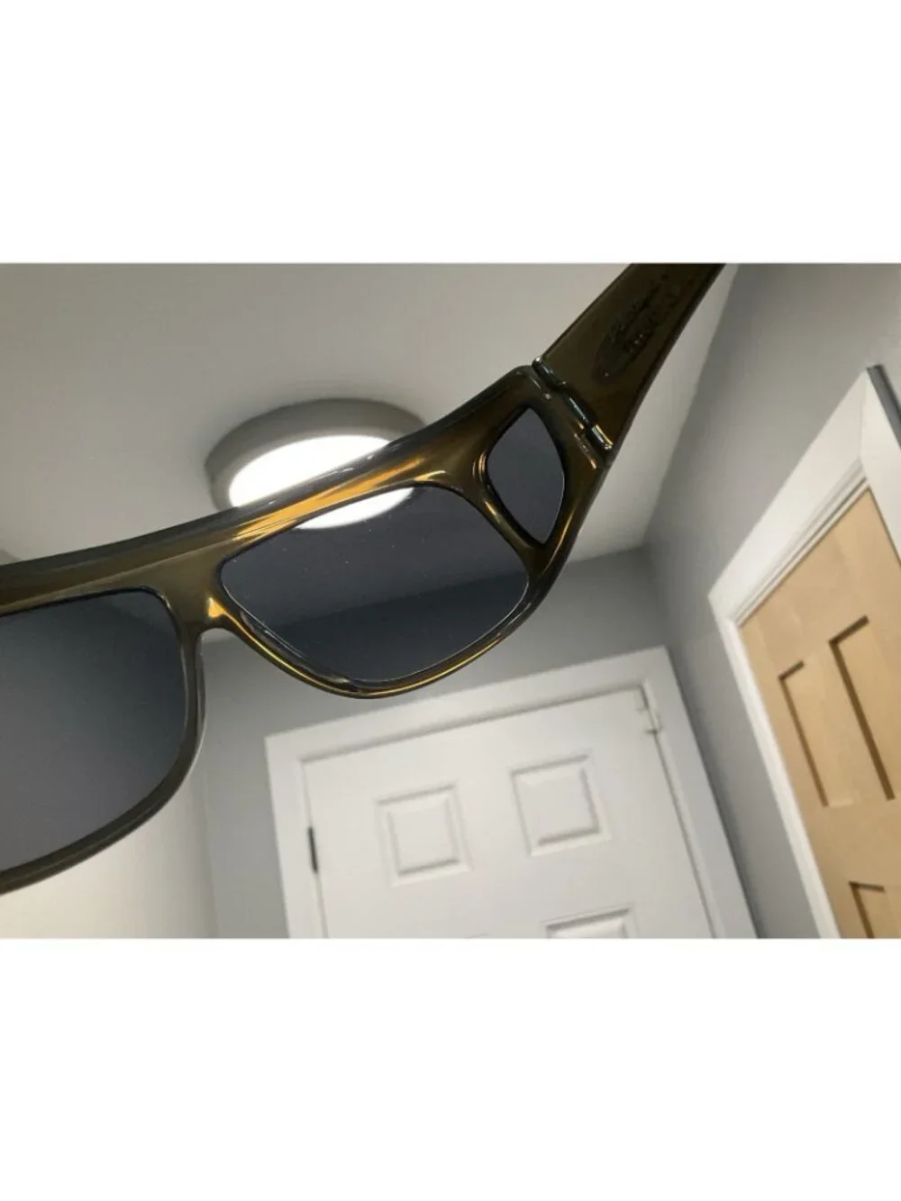 Jonathan Paul Fitovers Polarized Sunglasses  Frame Olive Crystal JP009 & Case